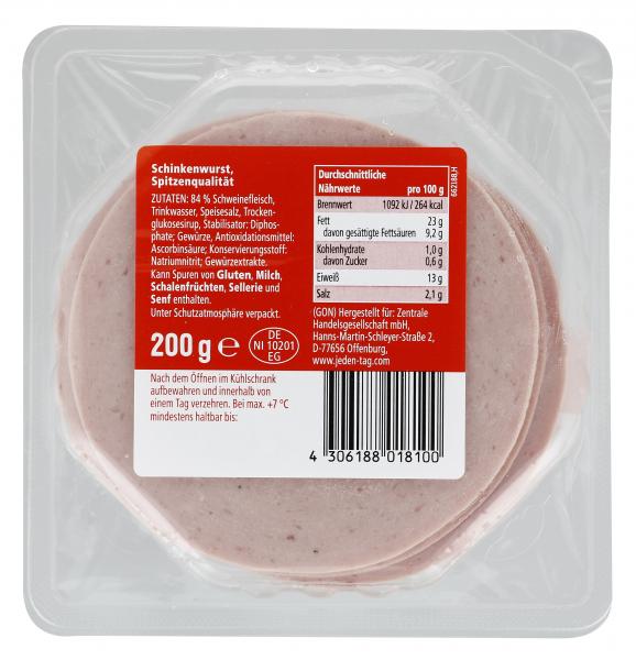 Jeden Tag Schinkenwurst